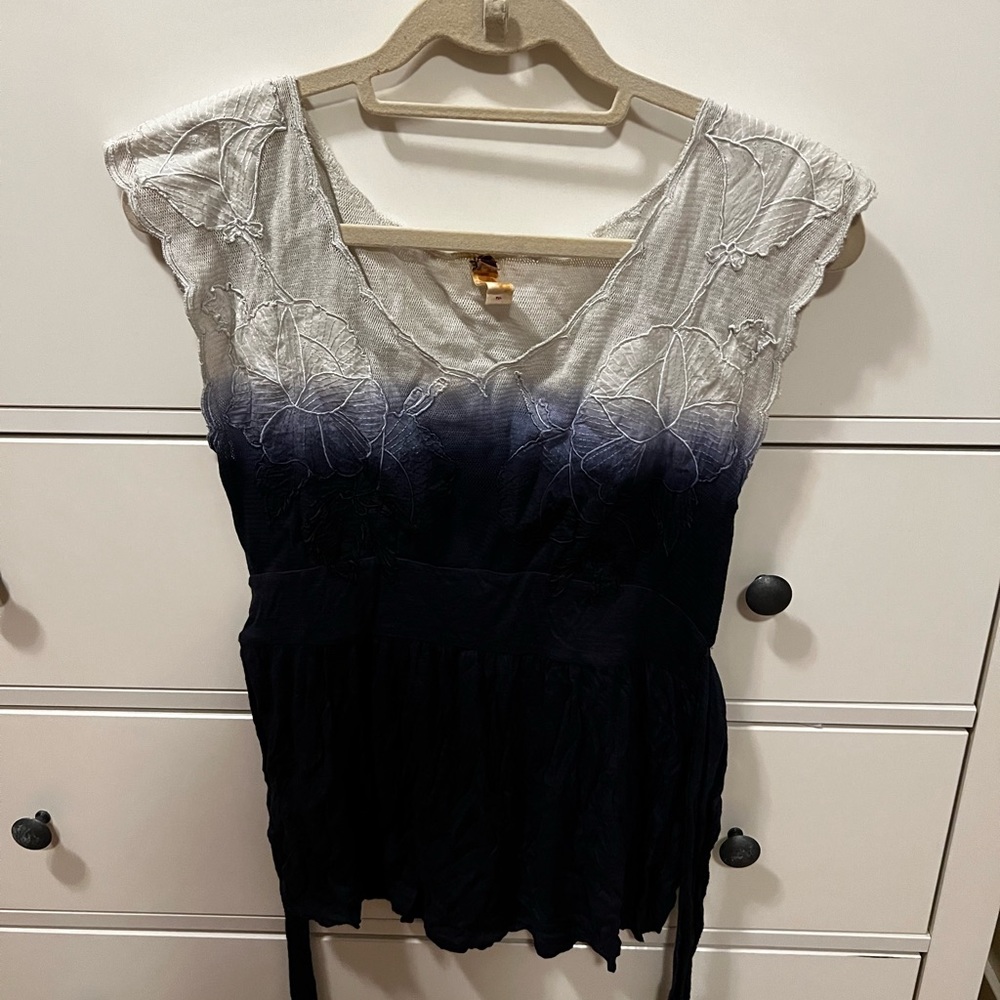 Free People top with tie in back size M